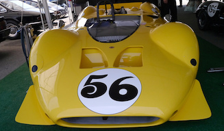 フォードGT40とシェルビー・コブラとシェルビー・マスタングと名マシンをものにしたキャロル・シェルビーの数少ない失敗作(レースで勝てなかった)のがCANAMのためのキングコブラ(63年)で8台しか作られなかった