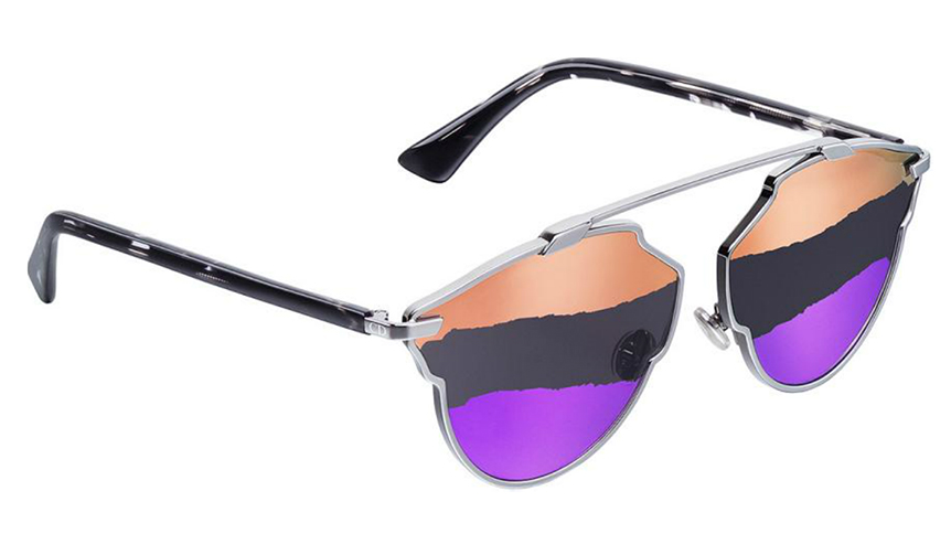 Dior-SoReal-Pink-and-purple-double-mirrored-lenses-with-ripped-effect_gun-metal-front-with-stender-dark-havana-acetate-temple
