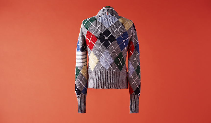 vol.3 クルーネックの柄セーター　THOM BROWNE｜トム ブラウン