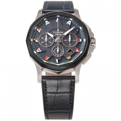 クロノグラフ(青)