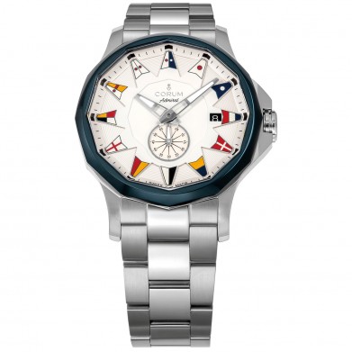 スモールセコンド(白・ステンレススティールブレスレット)