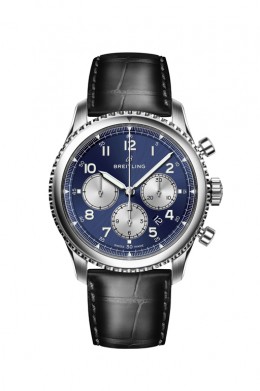 Navitimer-8-B01-with-blue-dial-and-black-alligator-leather-strap