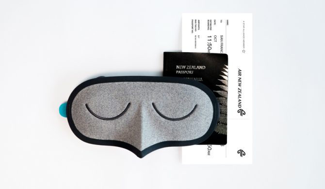 ニュージーランド航空 サステナブル・アイマスク