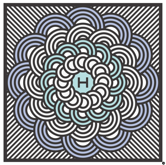 高橋理子|文様 DOTS & STRIPES 02