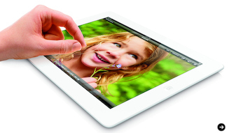 同時に発表された、第4世代のiPad