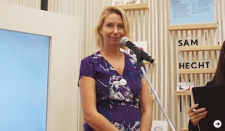 審査員のひとり、designboom編集長、バーキット・ローマン氏