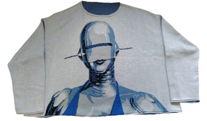 CREW NECK SWEATER 'SEXY ROBOT'