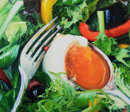 「サラダD」 10F(油彩・キャンバス) 2008年。