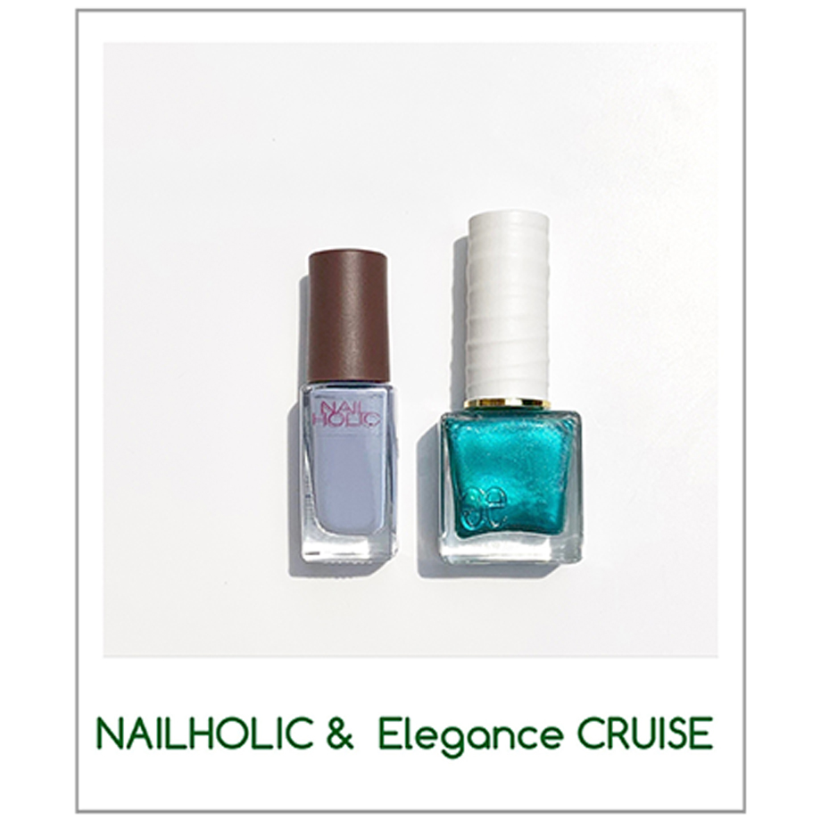 藤原美智子 コーセー ネイルホリックPU161 エレガンス クルーズ フローリック ネイルラッカーGR01